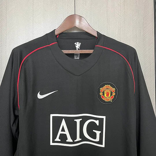 2007/2008 Retro Long Sleeve Manchester United Third Away Football
