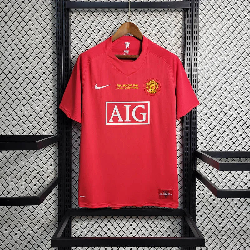 2007/2008 Retro Manchester United Home Champions League Edition Football