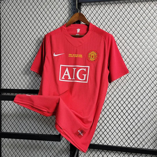 2007/2008 Retro Manchester United Home Champions League Edition Football